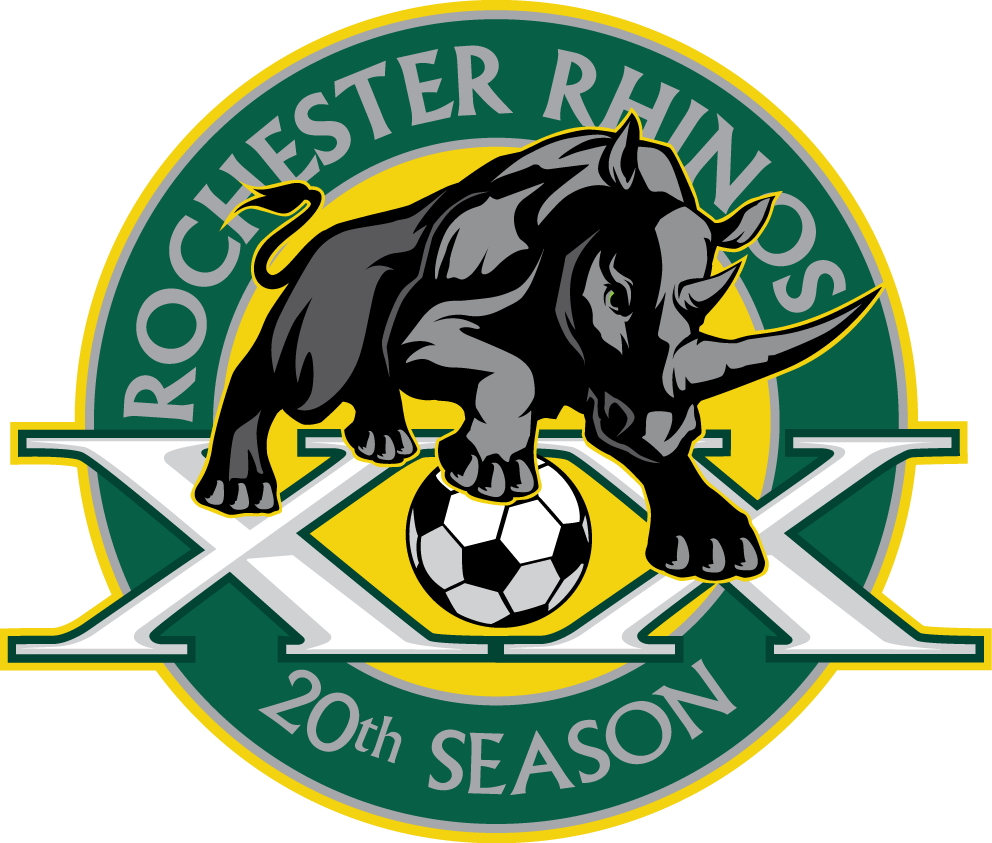 Rochester Rhinos 2015 Anniversary Logo t shirt iron on transfers